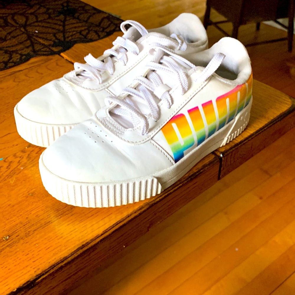 Gently worn sneakers